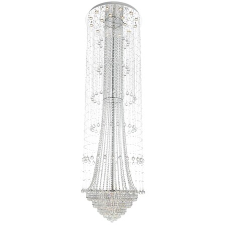 Cwi Lighting Hallway 32 Light Flush Mount With Chrome Finish 6627C32C